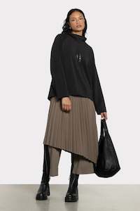 Womens Hoods Sweats: REPERTOIRE PROCESS SWEATER - BLACK