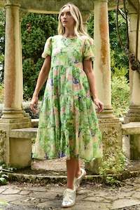 Curate: CURATE DREAMING OF SPRING DRESS - GREEN FLORAL