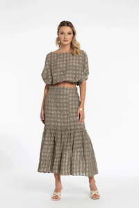 Style X Lab: STYLE X LAB TAKE A CHANCE SKIRT - OLIVE