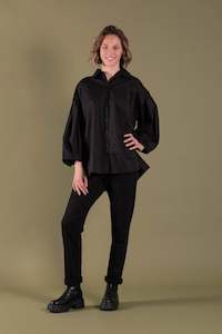 Deeanne Hobbs: DEEANNE HOBBS FLORENTINE SHIRT - BLACK