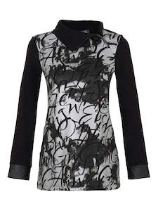 DOLCEZZA POETRY COWL NECK TOP