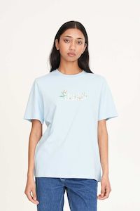 Huffer: HUFFER CLASSIC TEE 170/NECTAR - ICE BLUE