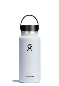 Hydro Flask: HYDRO FLASK WIDE MOUTH DRINK BOTTLE 32OZ (946ML) - WHITE