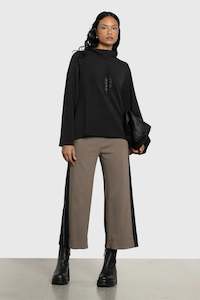 REPERTOIRE LINCOLN PANT BLACK TOFFEE