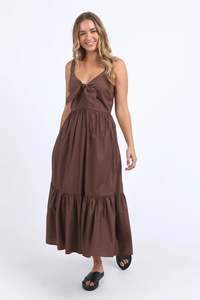 FOXWOOD ESMERELDA DRESS - CHOCOLATE