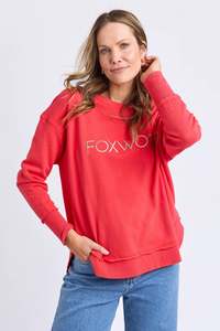 FOXWOOD SIMPLIFIED METALLIC CREW - RED