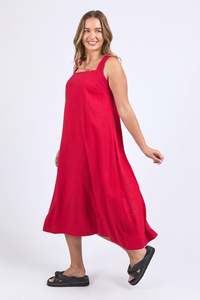 Foxwood 1: FOXWOOD LOURDES DRESS - CRIMSON