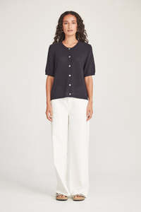 Vogue Cardigans Sweaters: SILLS OTTO CARDIGAN - PUMICE