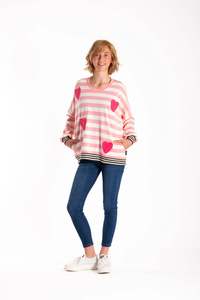 JELLICOE SWEATSHIRT CANDY STRIPE - CANDY STRIPE