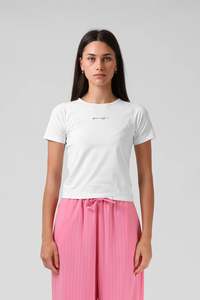 Womens Tees: RPM RAGLAN BABY TEE - WHITE