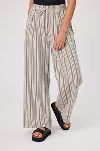 DUO BROOKE STRIPED PANT - NATURAL STRIPES