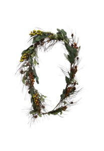 Christmas: FORAGED GREEN BERRY SWAG - LARGE