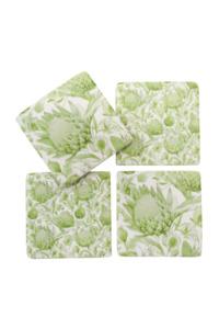 LV  SET 4 COASTERS - PROTEA SAGE
