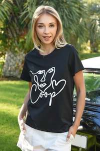 Vogue: COOP FACE VALUE T-SHIRT - BLACK