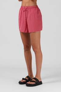 Womens Shorts: RPM TILLY SHORT - RED PINSTRIPE