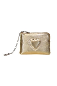 Bags Purses: MINX LOVE ME COIN & CARD PURSE - GOLD