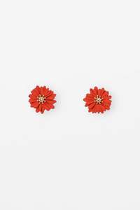 STELLA + GEMMA EARRING - TOMATO DAISY