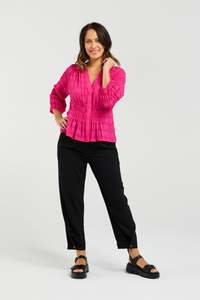 SEDUCE GRACE TOP - HOT PINK