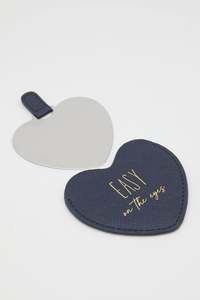 Gift Ideas: STELLA + GEMMA COMPACT MIRROR NAVY HEART