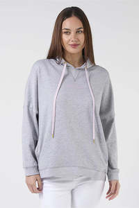 Sale Clothing: STELLA + GEMMA HOODIE ANGEL WINGS - LIGHT GREY