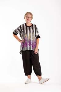 Vogue Tops: JELLICOE RELAXED TEE - FOXGLOVE