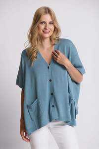 Vogue Cardigans Sweaters: STELLA + GEMMA ELLIOT CARDIGAN - DUCK EGG