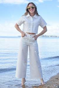 Vogue Denim: CURATE SPARKLE CAKE JEAN - WHITE SPARKLE