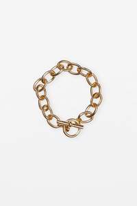 STELLA + GEMMA BRACELET - GOLD CHUNKY FOB
