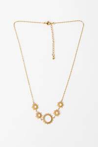 STELLA + GEMMA NECKLACE - GOLD MULTI SUN BURSTS