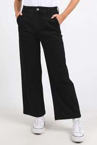 ELM IZZY WIDE LEG JEAN - BLACK WASH