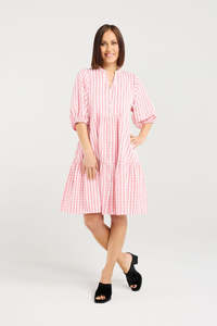 SEDUCE EILEEN DRESS - PINK CHECK