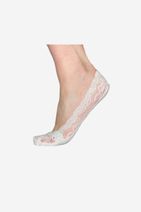 MINX LACE SOCKETTE - WHITE