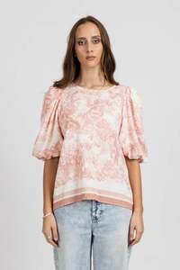 Vogue Tops: FEDERATION PUNCH TOP - PINK