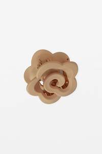 STELLA + GEMMA HAIR CLAW - LIGHT COFFEE DAISY