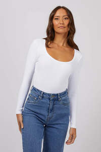 SILENT THEORY HAZEL LONG SLEEVE - WHITE