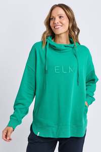Elm: ELM ESTABLISHED HOODIE - TURQUOISE