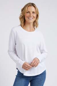 ELM EVERYDAY L/S TEE - WHITE