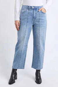 Foxwood 1: FOXWOOD AMBROSE BARREL JEAN - LIGHT BLUE WASH