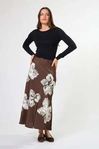 STELLA + GEMMA CALLISTA SKIRT - COCOA BLOOMS