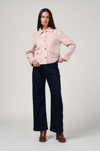 Loobies Story: LOOBIES STORY ASPEN JACKET - DUSTY BLUSH