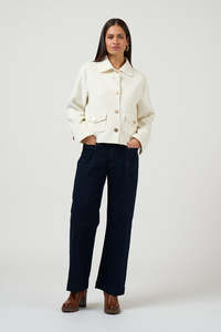 Loobies Story: LOOBIES STORY ASPEN JACKET - WINTER WHITE