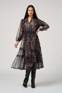 LOOBIE'S STORY ANTOINETTE TULLE DRESS - BLACK