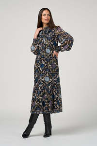 Loobies Story: LOOBIE'S STORY REGALIA MIDI DRESS - OLIVE