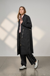 MADLY SWEETLY TACTICAL COAT - BLACK