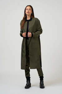 MADLY SWEETLY TACTICAL COAT - KHAKI