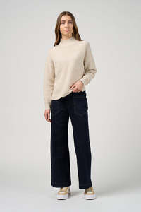 Madly Sweetly: MADLY SWEETLY DRESSAGE SWEATER - LIGHT STONE