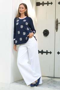 Z P: Z&P DAISY CHAIN JUMPER - DARK DENIM