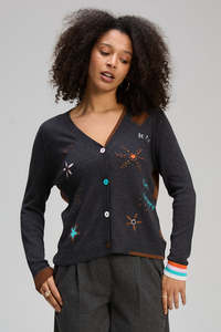 Z P: Z&P GOOD ENERGY CARDI - CHARCOAL