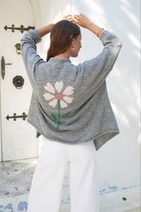 Z P: Z&P BLOOM BACK CARDI - DOVE