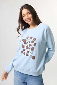 STELLA + GEMMA CLASSIC SWEAT - ICE CHOCO BLOOMS